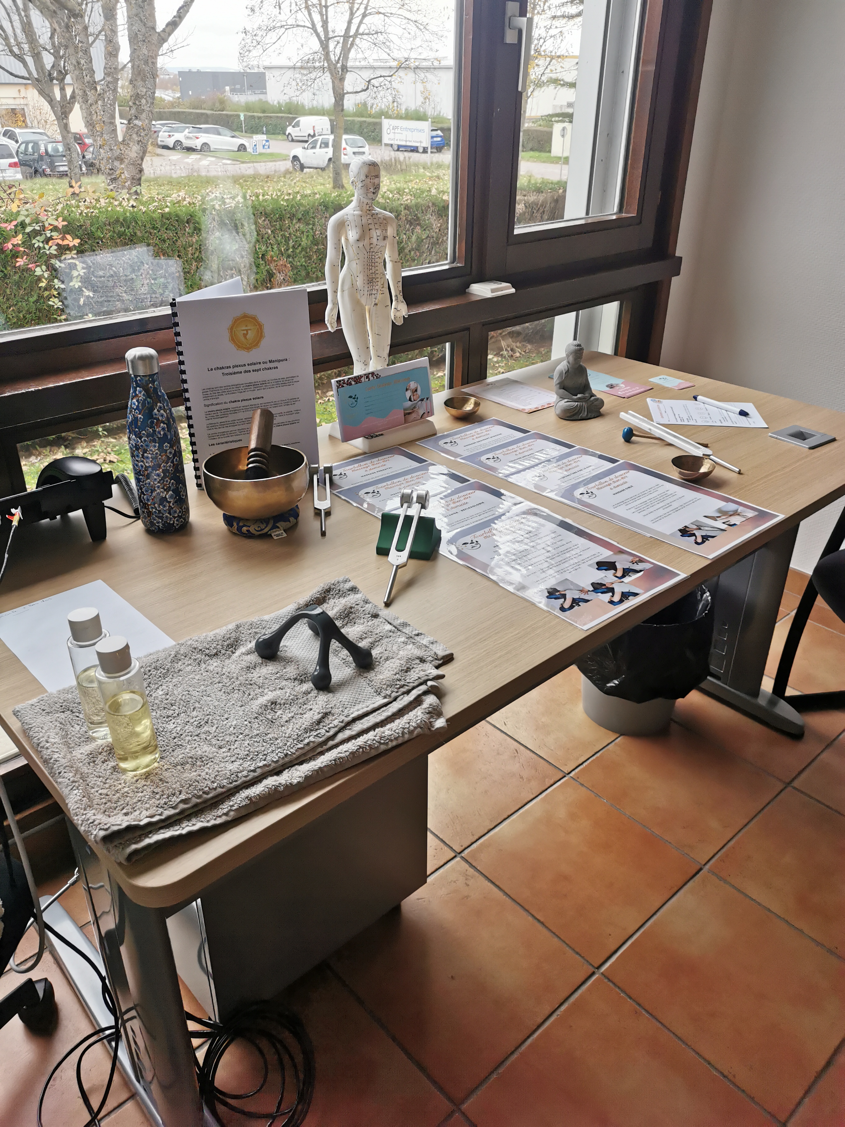 Moment de relaxation lors d&rsquo;une intervention professionnelle